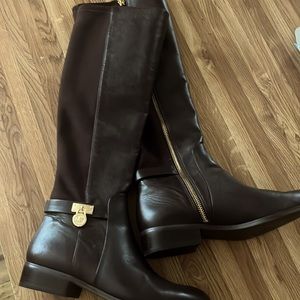 Michael joes riding boots, dark brown, size 7